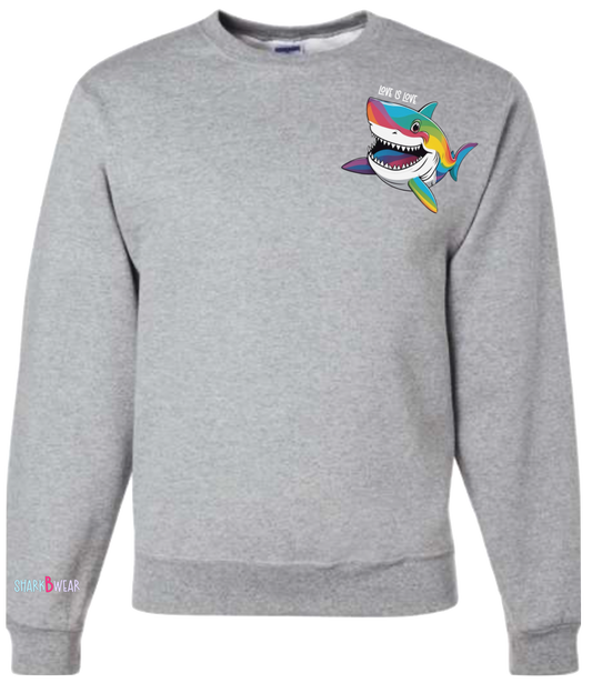 "Skyler" - Love Is Love Crewneck (on left chest) - MEDIUM