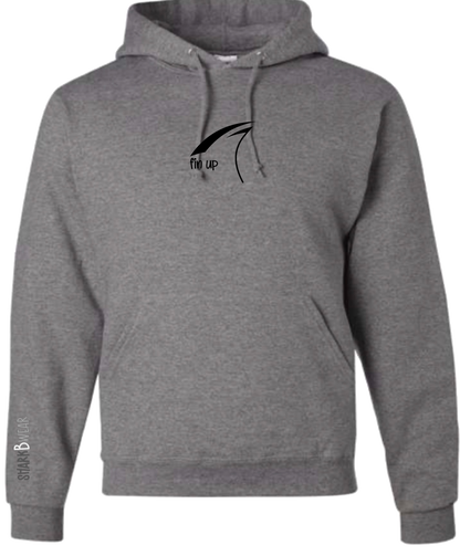 "fin up" - Hoodie - LARGE