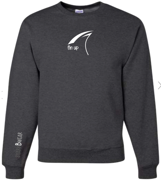 "fin up" - Crewneck - XLARGE