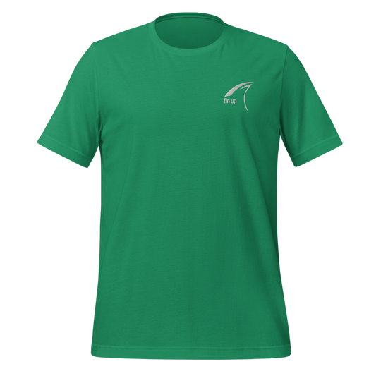 "fin up" - T-Shirt - MEDIUM- left chest