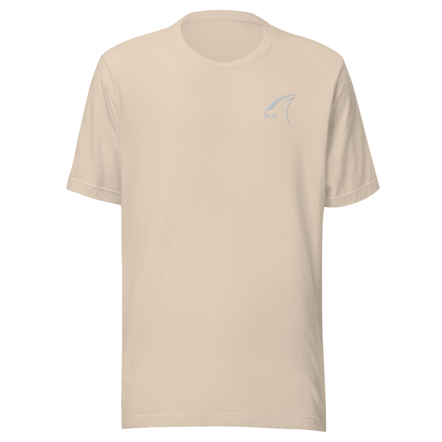 "fin up" - T-Shirt - LARGE - left chest